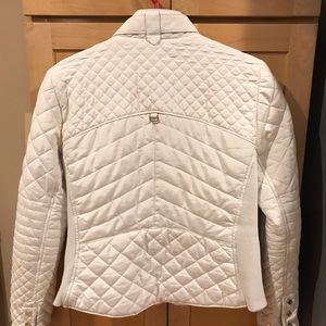 Zara white bomber jacket